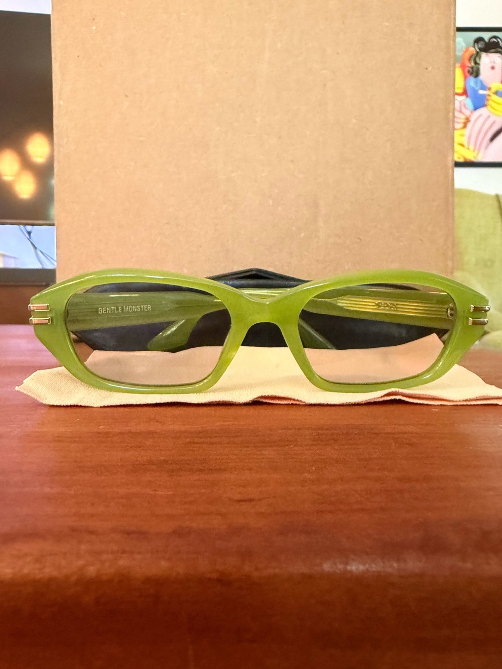 GENTLE MONSTER Deck Sunglasses in Green - Picture 4 of 8
